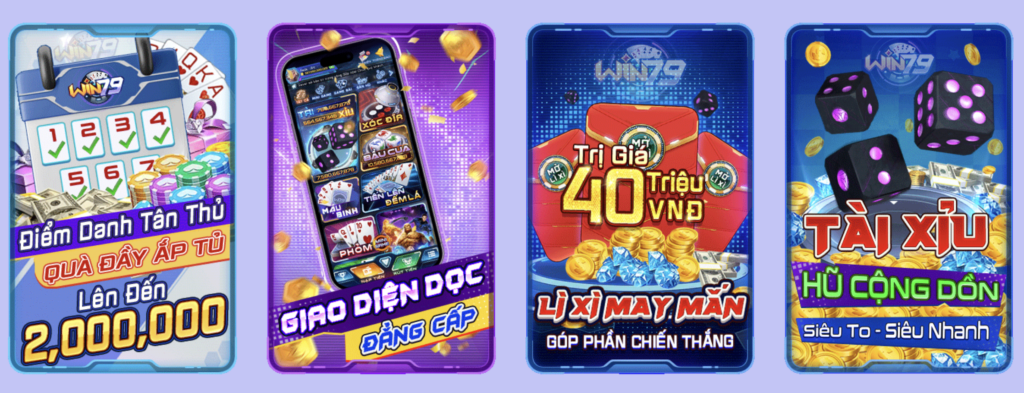 Win79 cung cấp các thể loại game cá cược đa dạng